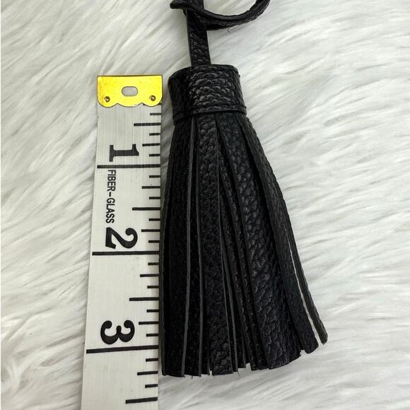 Handbag Replacement Black Pebbled Leather Tassel - Picture 3 of 3